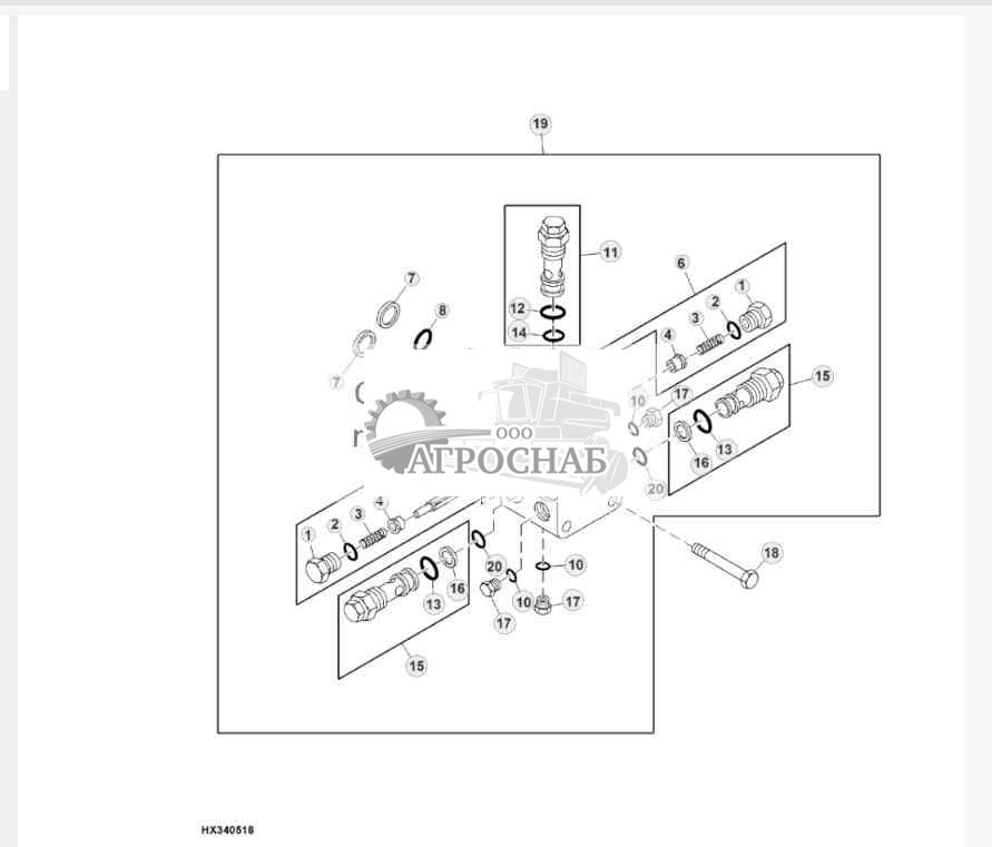 Клапан гидростатического мотора 